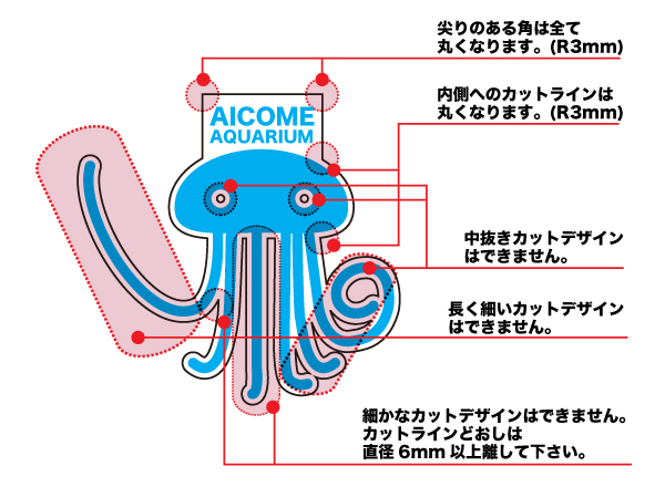 トムソン（型抜き）加工上の注意２