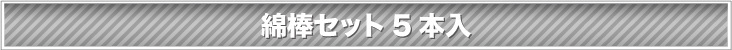 綿棒セット 5本入り