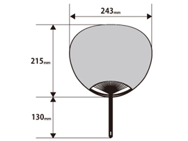 うちわの大きさ