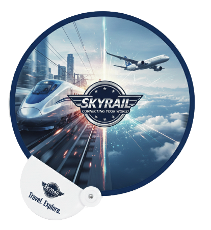 フォールディングファン　鉄道航空会社イメージ