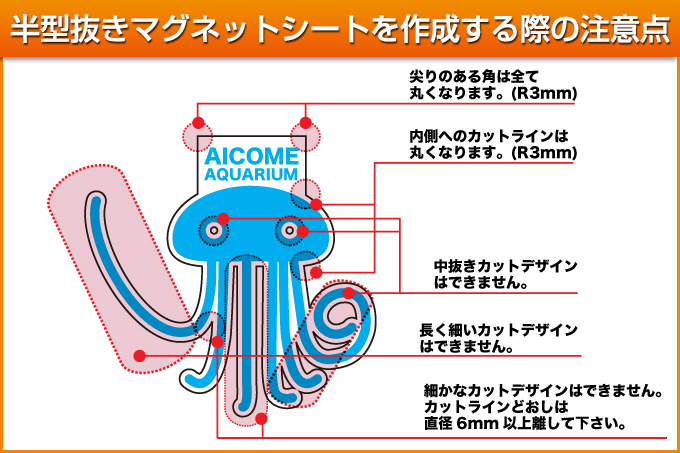 半型抜きマグネットシートだともらってくれる人も多い